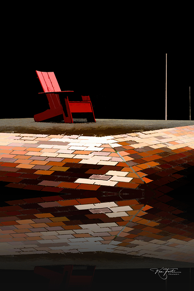 Big Red Chair by Ken Foster