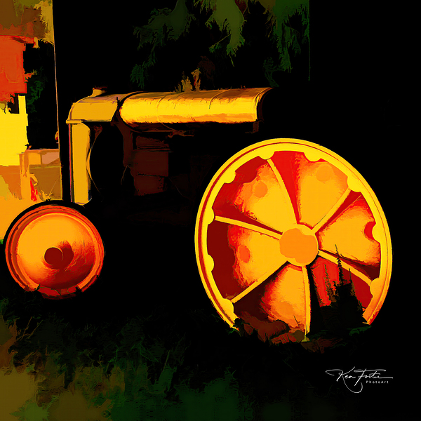 Big Yellow Wheel   SQ by Ken Foster
