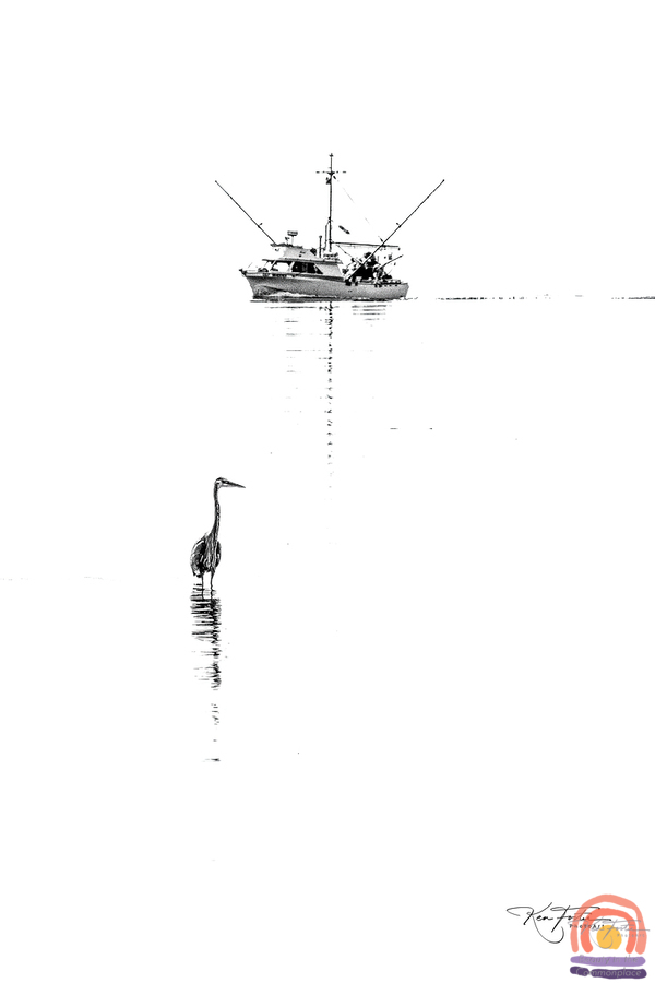 Fishing Two  Print