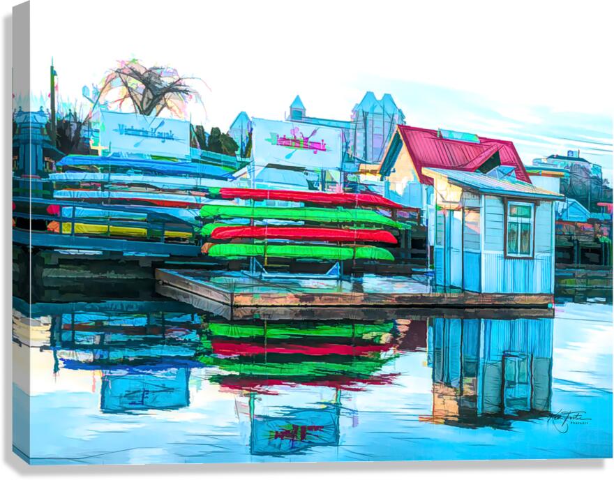 Kayak Shed  Impression sur toile