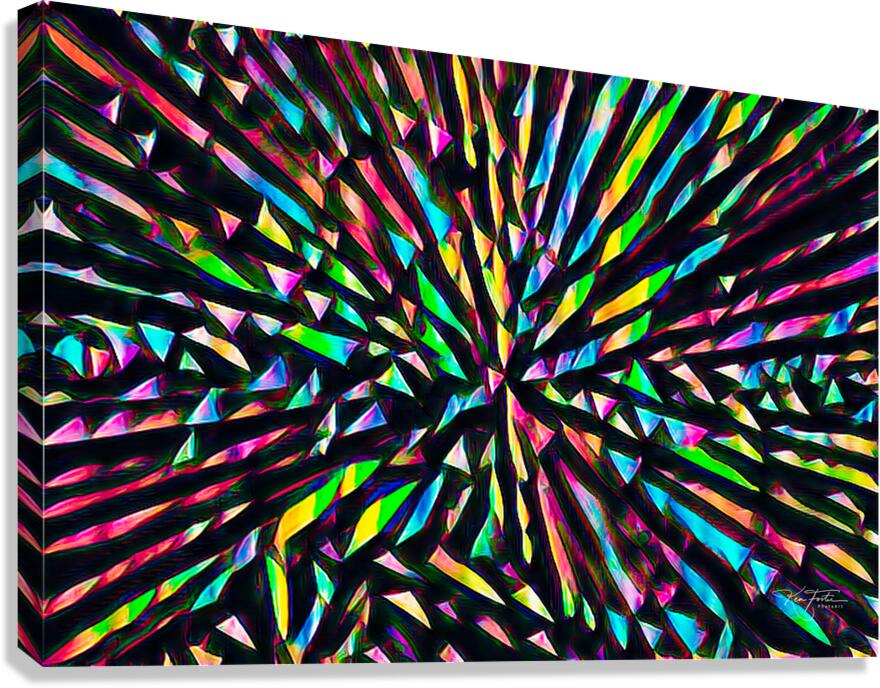 Stained Glass Lights  Canvas Print