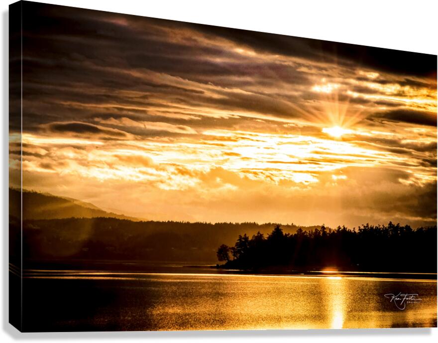 Brazen Sunset  Canvas Print