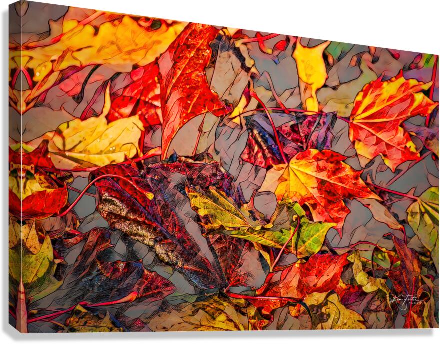 Leaf Pile Two  Canvas Print