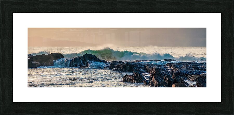 Rox and Waves  Framed Print Print