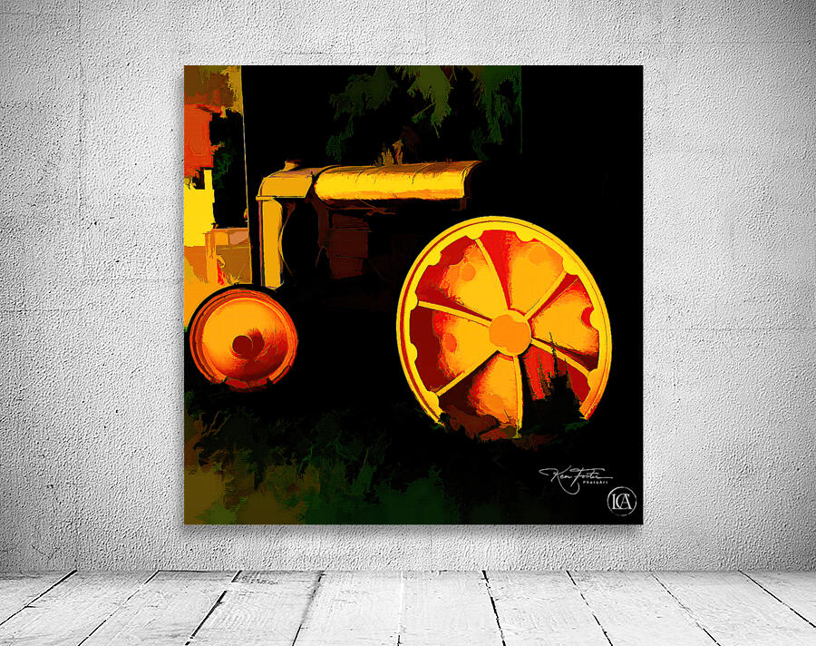 Big Yellow Wheel   SQ by Ken Foster